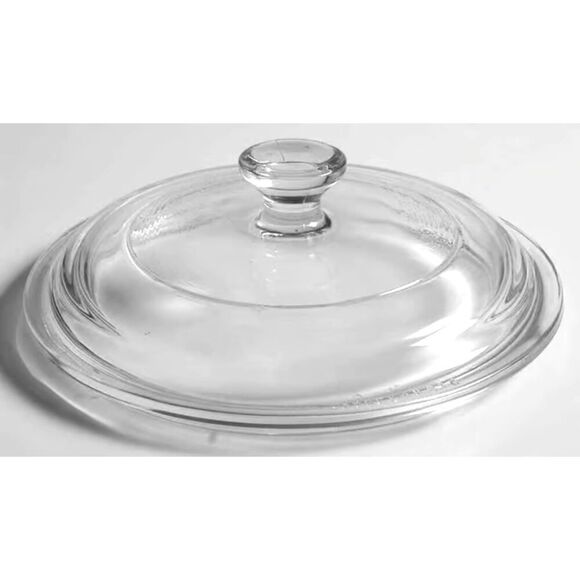 Pyrex P-81-C Clear Replacement Glass Lid Only 5.5 Inch Vintage Small Knob - Picture 1 of 6